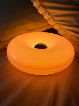 Lampada Stile IKEA Varmblixt Donut Ciambella Rosa