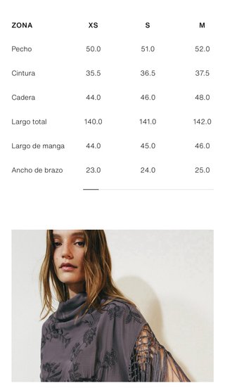 Vestido Zara bordados flecos Talla XS  Colecion