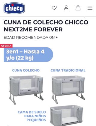 Cuna de Colecho Chicco
