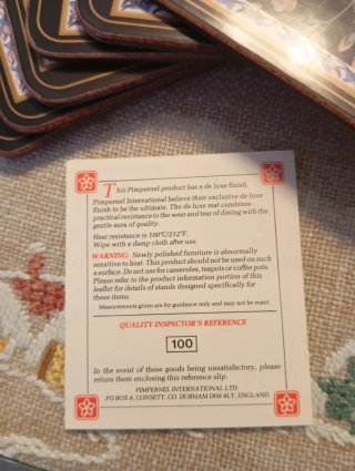 Juego de 6 Posavasos Pimpernel Florales