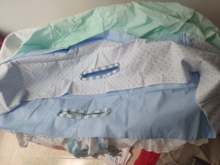 Pack Cuna Moisés Mimbre Nido Ropa Colchón