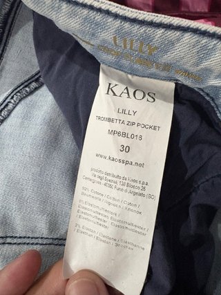Pantalón vaquero Kaos flare azul claro