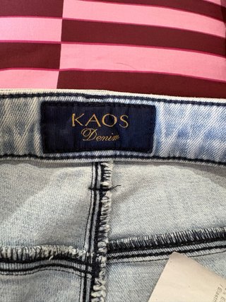 Pantalón vaquero Kaos flare azul claro