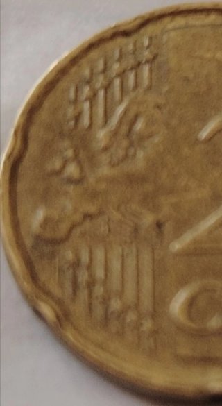 20 céntimos Francia 2007 error acuñación