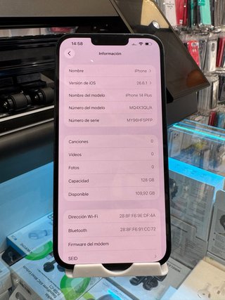 iPhone 14 Plus 128GB Midnight Semi Nuevo