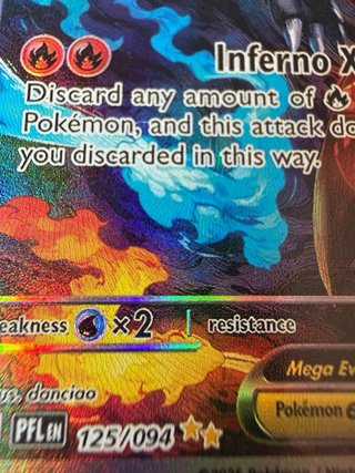 Carta Pokémon Mega Charizard X ex Inglese