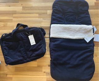 Conjunto bebé Zara Home - Saco + Maleta de pana