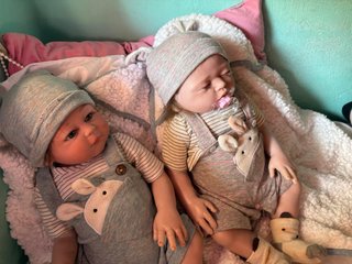 Muñecas Reborn Bebé Gemelas