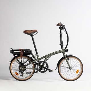 Bicicleta Plegable Eléctrica E Fold 500 Verde