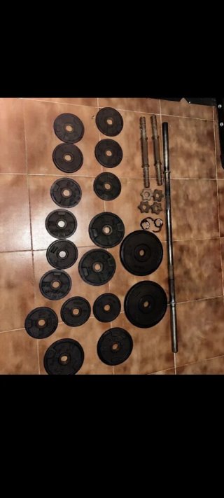 Banco de pesas y soporte para barra