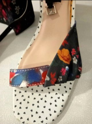 Sandalias de tacón multicolor