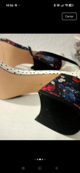 Sandalias de tacón multicolor