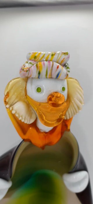 Gran Payaso en Cristal de Murano 27cm, IMPECABLE