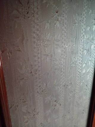 Conjunto de 2 puertas de madera con cristal tallad