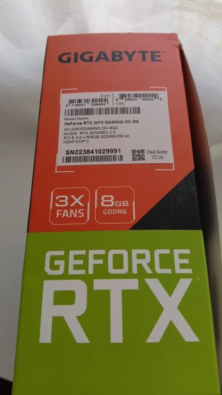 Gigabyte RTX 3070 GAMING OC 8G