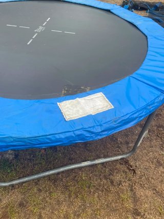Cama elástica completa azul