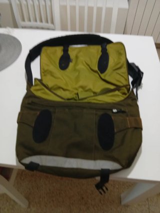 Mochila CRNMPLER verde y naranja