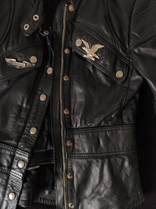 Chaqueta de cuero Honda mujer. XS/S