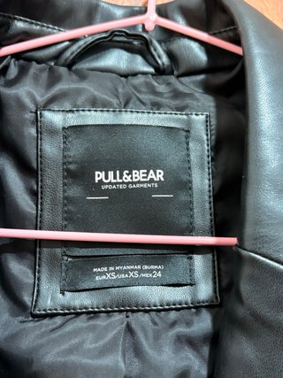 Americana/Blazer Cuero Pull&Bear Negra