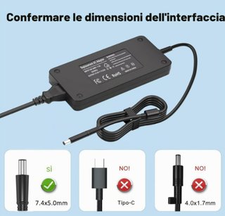 Caricatore 180W 19,5V 9,23A