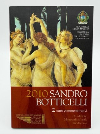 Moeda 2 Euro 2010 São Marino Sandro Botticelli