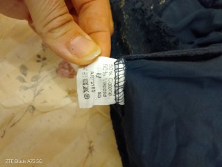Camicetta donna blu con pizzo