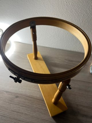 Telaio ricamo vintage legno