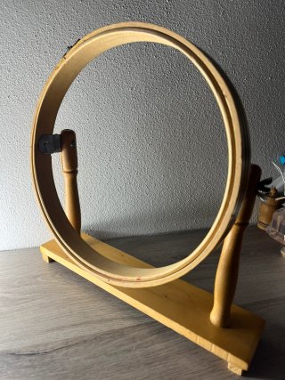 Telaio ricamo vintage legno