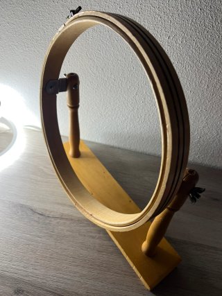 Telaio ricamo vintage legno