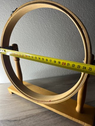 Telaio ricamo vintage legno