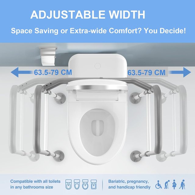 APOYABRAZOS WC AJUSTABLE SEGURIDAD 150KG