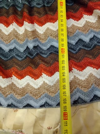 Abito lungo donna fantasia zig-zag