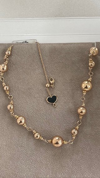 Collana Maman et Sophie Argento Dorato rosa