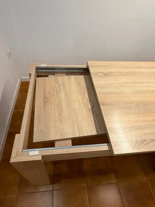 Mesa comedor extensible madera clara