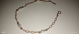 Pulsera con baño de oro