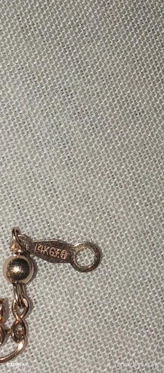 Pulsera con baño de oro