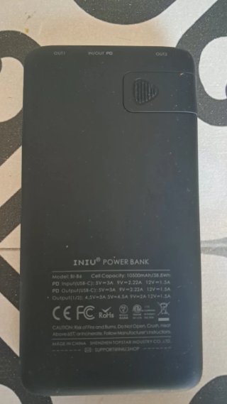 Cargador Portátil INIU Powerbank Negro