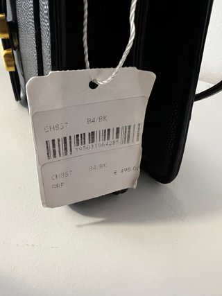 Bolso Coach Negro con Cierre Dorado