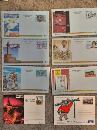 Collezione Aerogrammi e Cartoline Postali Spagna
