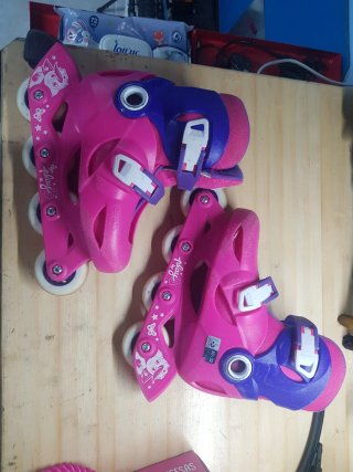Patines en línea Oxelo talla 30-32 rosa/morado