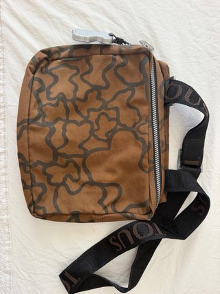 Bandolera TOUS Kaos Marrón Nylon Colgante