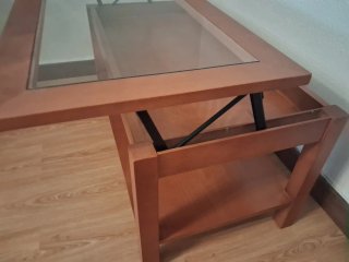 Mesa de centro elevable