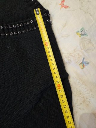 Chaqueta Amiri negra con abalorios