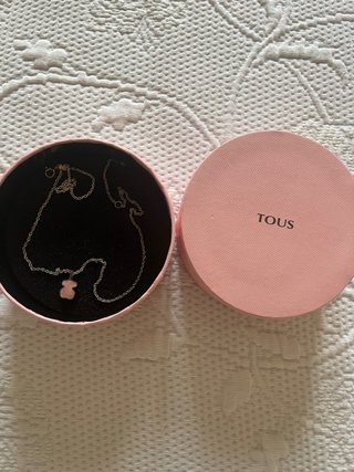 Colgante Tous originalOsito Rosa y cadena de plata