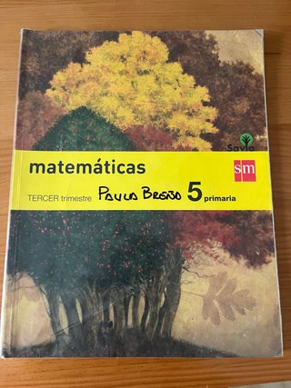 Libro de matemáticas de quinto de primaria