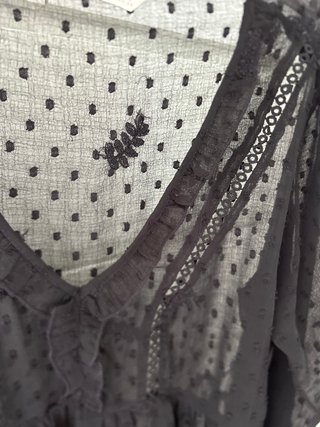 Blusa Stradivarius Negra Talla S