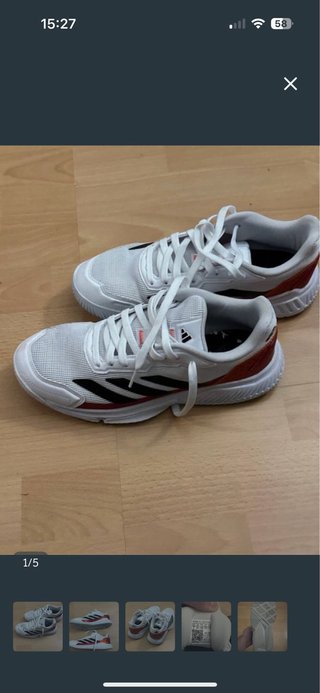 Zapatillas Adidas Courtquick Padel Blancas Nuevas