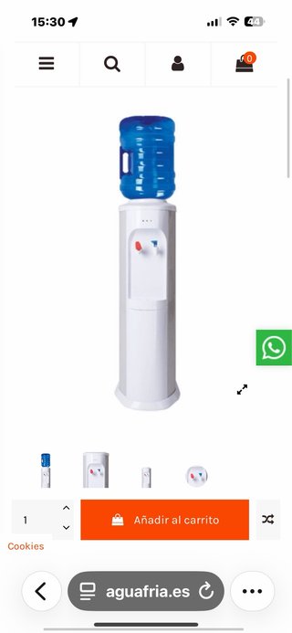 Dispensador de agua fría y caliente