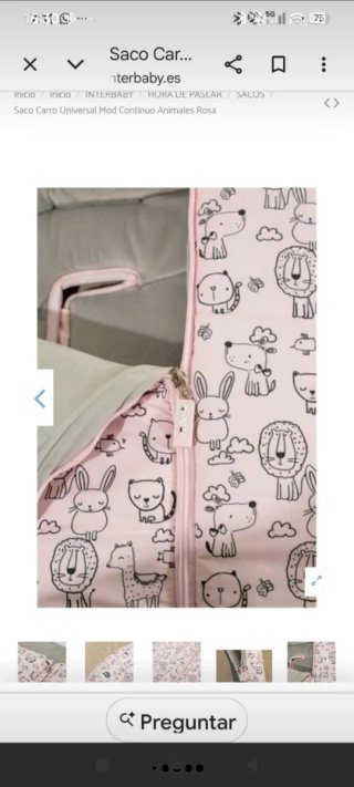 Saco para carrito de bebé