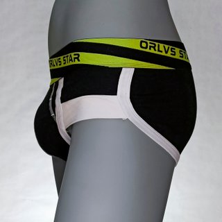 Calzoncillo ORLVS STAR Negro y Blanco